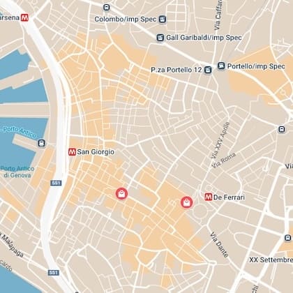 Trova i negozi Genova Experience su Google Maps